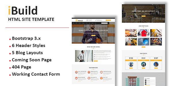 iBuild - HTML Site Template