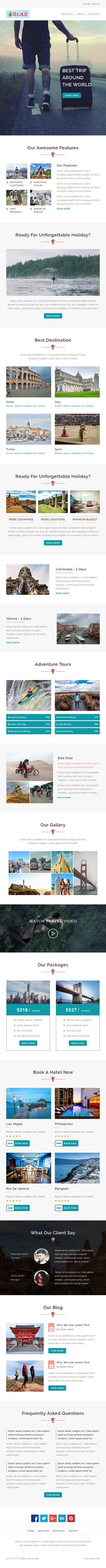 Glad multipurpose responsive email template