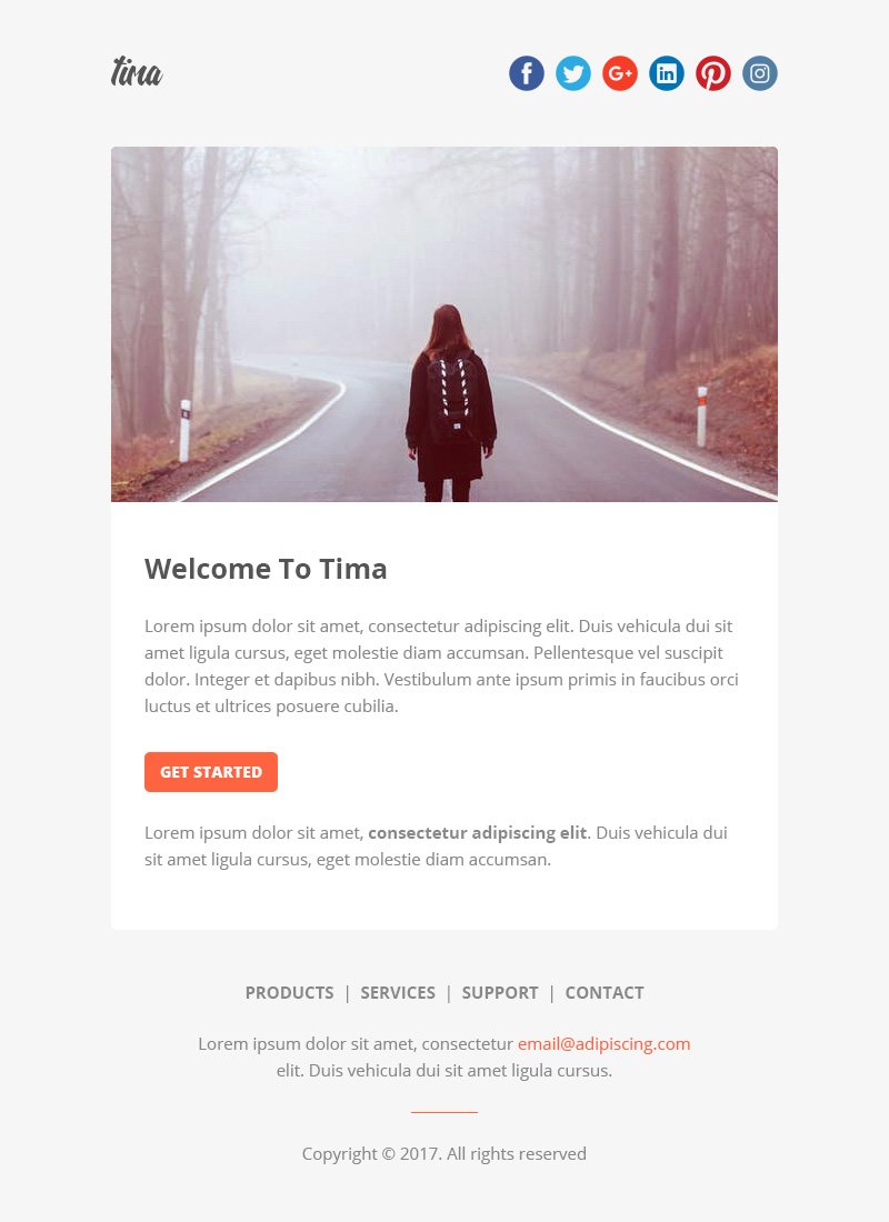 tima multipurpose responsive email template